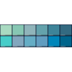 Zestaw pasteli suchych Unison Colour Ocean Blue 1-12 12 kol.